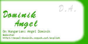 dominik angel business card